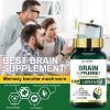 Brain Booster, 60 Capsules Lion's Mane Supplement for Boosting Energy and Memory, Brain Pills for Nootropic Power & Focus & Clarity Support, Vegan Friendly