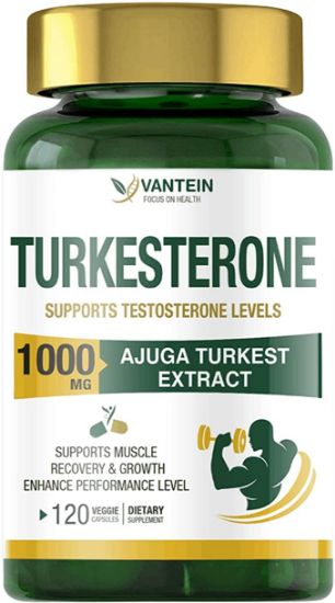 𝐓urkesterone Supplement 1000mg, Muscle Building and Mood Boost, 𝐌ale 𝐒trength 𝐄nhancer and Immune Booster - 120 Vegan Capsules