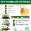 Probiotics, 60 Billion CFU 19 Strains Prebiotic Blend, Keep Digestive System Healthy, Immune System Enhancement Probiotics for Women Men, 60 Veggie Capsules