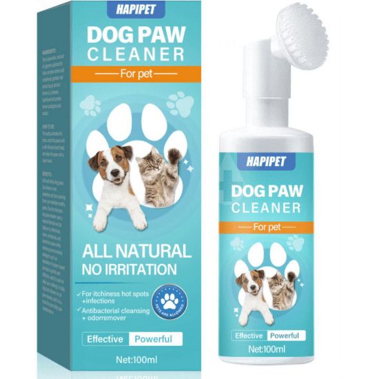 Pet Foot Cleaner Foam Pet Foot Cleaning Foam Waterless Shampoo Paw Cleaner For Cats Pets,Dry Shampoo With Silicone Brush typical
