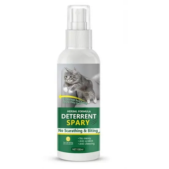 Cat Deterrent Spray,Anti-Scratch Cat Training Spray,Protects Furniture,Indoor & Outdoor Use