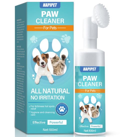 Dog Paw Cleaner, Waterless Paw Cleaner for Dogs with Detachable Brush Head, No-Rinse Natural Dog Paw Washer, Portable Pet Paw Cleaner, Effective Cleaning for Dog Paw