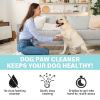 Dog Paw Cleaner, Waterless Paw Cleaner for Dogs with Detachable Brush Head, No-Rinse Natural Dog Paw Washer, Portable Pet Paw Cleaner, Effective Cleaning for Dog Paw