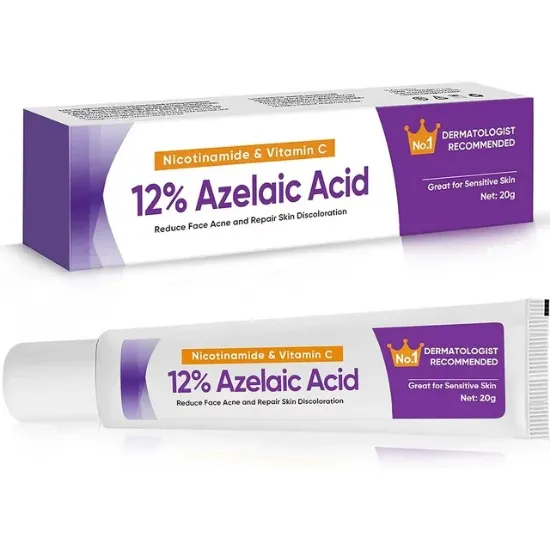 Azelaic Acid 10% Facial Serum,Skin Brightening Hyaluronic Acid and Niacinamide, Redness Relief, Fade and Repair Dark Spots