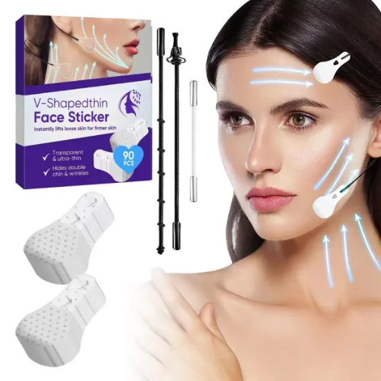 Face Lift Tape, Invisible and Instant Face Lifting Sticker, Ultra-thin Lift Tape for Neck and Facial Wrinkles, Saggy Skin, Double Chin, 90Pcs