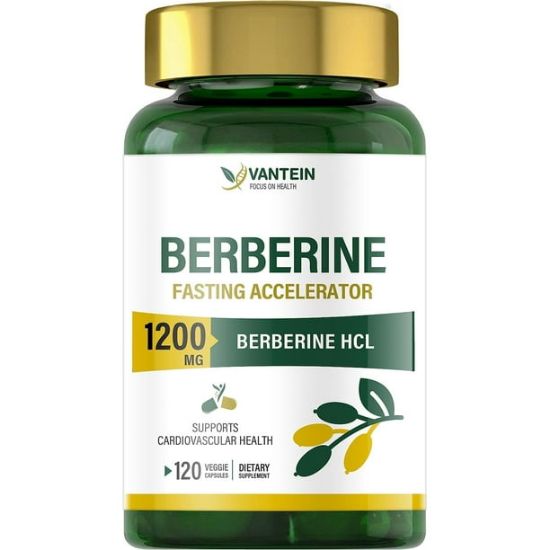 Picture of Berberine Supplement 1200mg, 120 Capsules of Ultra Purity Berberine HCL for Enhanced Absorption, Lipid Metabolism Support, and Immune Promotion