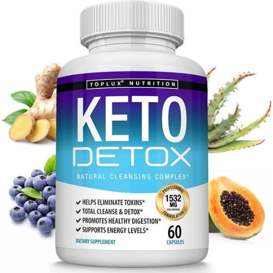 Picture of Keto Detox Pills Advanced Cleansing Extract – 1532 Mg Natural Acai Colon Cleanser Formula Using Ketosis & Ketogenic Diet, Flush Toxins & Excess Waste, for Men Women, 60 Capsules, Supplement