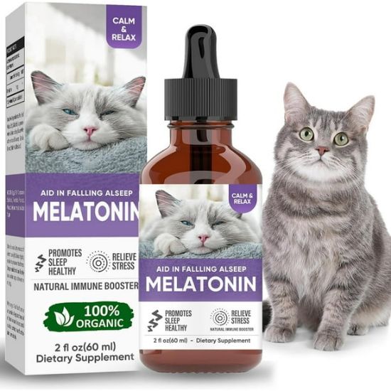 Picture of Pets Mela-tonin for Cats, Cat Calming, Anxiety Relief & Promote Relaxation, 60ml