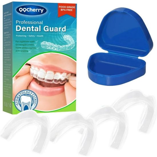 Picture of Mouth Guard for Clenching Teeth at Night, Professional Night Guards for Teeth Grinding with Hygiene Case