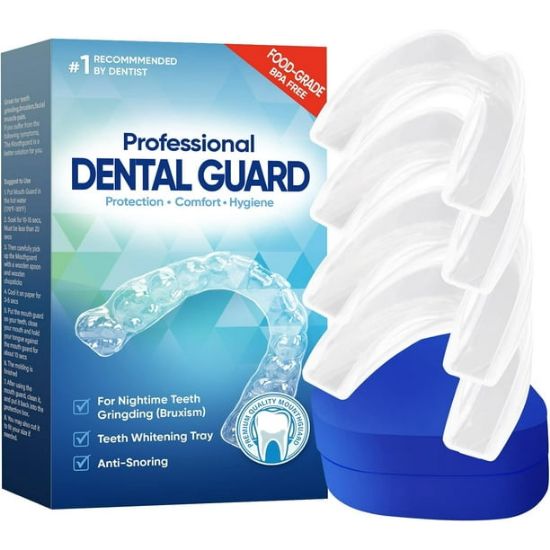 Picture of Mouth Guard for Clenching Teeth at Night, Professional Night Guards for Teeth Grinding with Hygiene Case(4Piece Set/2Sizes)